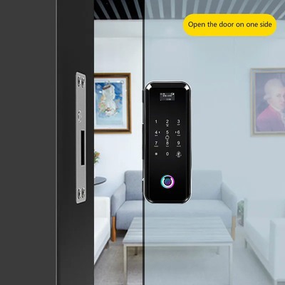 Glomarket Smart Tuya Wifi Cerradura de puertas de vidrio Impresión digital teclado Bloqueo de contraseña Conexión inteligente Desbloqueo remoto