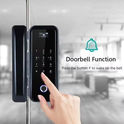 Glomarket Smart Tuya Wifi Cerradura de puertas de vidrio Impresión digital teclado Bloqueo de contraseña Conexión inteligente Desbloqueo remoto