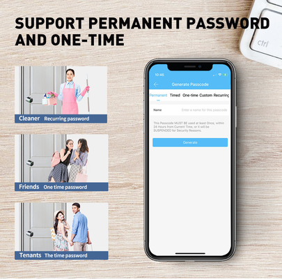 Glomarket Tuya Ttlock Smart Digital Cerradura de puertas sin llave Combinación de cilindros de llave de puerta contraseña y tarjeta Cerradura electrónica cilindros de llave inteligente