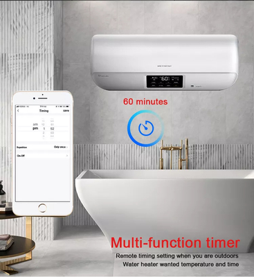 Glomarket Tuya Smart Glass Touch Button Wifi Smart Boiler Switch Alexa Control por voz con el interruptor de calentador de agua estándar de la UE