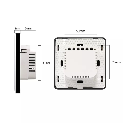 Interruptor de cortina inteligente Wi-Fi/Zigbee Control de voz Asistente de Google Interruptor de pantalla táctil estándar de la UE APP Interruptor de puerta de garaje