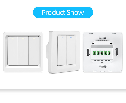 Glomarket Tuya WiFi Zigbee Smart Light Switch Push Button Switch 1/2/3 Banda Trabaja con Alexa Google Home