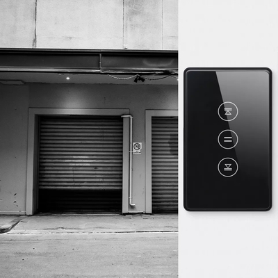 Glomarket nosotros interruptor elegante Alexa Google Home del obturador de Tuya Wifi de la cortina del interruptor del tacto del botón del control elegante estándar de la voz