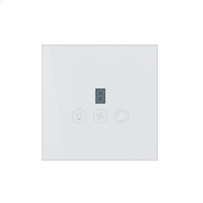 Glomarket Tuya Wifi Smart Fan Switch Tuya Smart Switch Ventilador de velocidad luz encendida y apagada Control de voz con interruptor de control estándar de la UE / EE.UU.