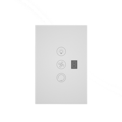 Glomarket Tuya Wifi Smart Fan Switch Tuya Smart Switch Ventilador de velocidad luz encendida y apagada Control de voz con interruptor de control estándar de la UE / EE.UU.