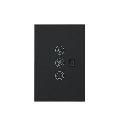 Glomarket Tuya Wifi Smart Fan Switch Tuya Smart Switch Ventilador de velocidad luz encendida y apagada Control de voz con interruptor de control estándar de la UE / EE.UU.