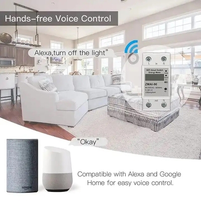 Glomarket Wifi Tuya/Smart Life App Control remoto Protector de circuito inteligente Dispositivo de relé interruptor de interruptor medidor de energía