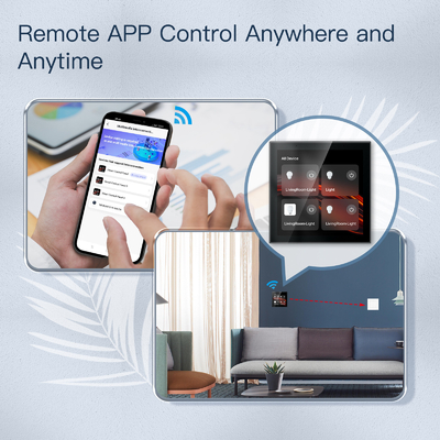 Glomarket Tuya Smart Panel de control de pantalla táctil multifuncional de 4 pulgadas Alexa Control central de voz Zigbee