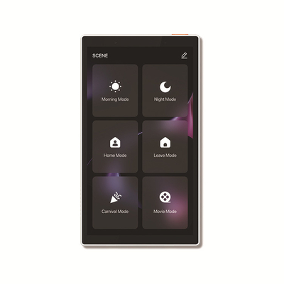 Glomarket Tuya 5 pulgadas Wifi Zigbee Gateway Panel de control de hogar inteligente Muestra táctil de pared de música multifunción Tuya Center