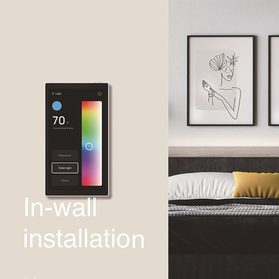 Glomarket Tuya 5 pulgadas Wifi Zigbee Gateway Panel de control de hogar inteligente Muestra táctil de pared de música multifunción Tuya Center