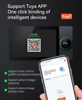 Glomarket Tuya Wifi Smart Panel de control de 7 pulgadas Multifunción Ble Música de pared pantalla táctil Zigbee Hub Gateway Control central