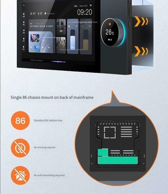 Glomarket Tuya Wifi Smart Panel de control de 7 pulgadas Multifunción Ble Música de pared pantalla táctil Zigbee Hub Gateway Control central