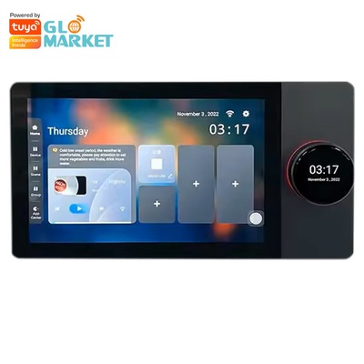 Glomarket Tuya Wifi Smart Panel de control de 7 pulgadas Multifunción Ble Música de pared pantalla táctil Zigbee Hub Gateway Control central