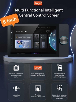 Glomarket 8 pulgadas Tuya Smart WiFi Zigbee Gteway Juego de música de escena Panel de control inteligente multifuncional Controlador central