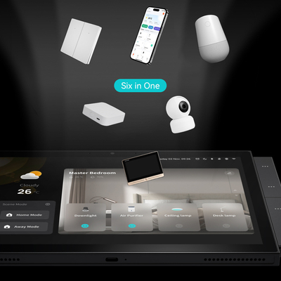 Glomarket Tuya Panel de control de hogar inteligente 10 pulgadas pantalla BLE Zigbee Gateway Edificio Intercompatible
