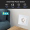 Enchufe de pared elegante estándar Google Alexa App del zócalo 2.4GHz Wifi del enchufe 16A de la UE